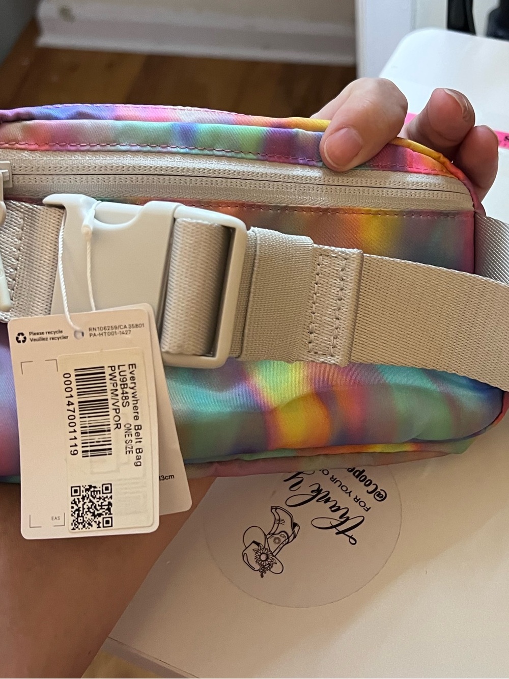 #952 Lululemon Everywhere Belt Bag 1L Prism Wash Multi Vapor NWT Rare - Picture 3 of 5